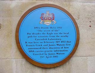 Eagle pub plaque, Cambridge