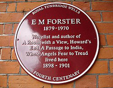 E M Forster plaque